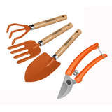 Kit Ferramentas Para Jardim Tramontina Pazinha Garfo Tesoura