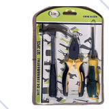 Kit Ferramentas Reparos Chave Philips Fenda Martelo Alicate