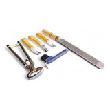 Kit Ferrar Casquear Cavalo Grosa Rinetes Torquesa