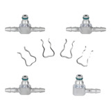 Kit Ferro Conector Trava L T Mangueira Retorno Bico S10 2 8