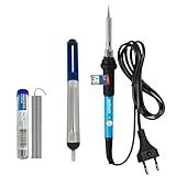 Kit Ferro De Soldar Ajustável 127V Sugador Solda