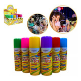 Kit Festa 02 Spray Lança Serpentina Fio Colorido Carnaval