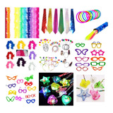 Kit Festa Adereços piscas neon marabus tiaras óculos etc 