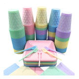 Kit Festa Aniversario Descartavel Completo Candy 180 Itens