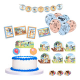 Kit Festa Bluey Decoração De Aniversário