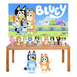 Kit Festa Bluey Display Duplo Painel 150x100cm 3