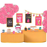 Kit Festa Chá De Cozinha Decoração Comemoração 62 Itens