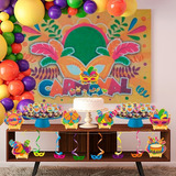 Kit Festa Decoração Fácil Carnaval 39 Uni