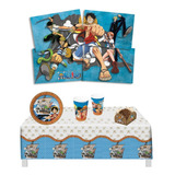 Kit Festa Decoração One Piece Luffy Completo C 58 Itens