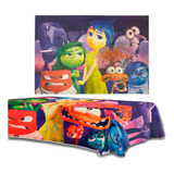 Kit Festa Divertidamente Decoração Completa Painel toalha