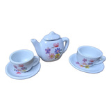 Kit Festa Do Chá Da Tarde Porcelana Infantil 6 Pçs Tea Set