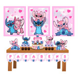 Kit Festa Em Casa Stitch Ou Stitch E Angel Só Um Bolinho