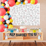 Kit Festa Fácil Flork Meme Decoração De Aniversário