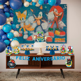 Kit Festa Fácil Sonic   Decoração De Festa