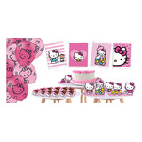 Kit Festa Hello Kitty Aniversário Menina Boneca Rosa Plus
