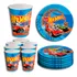 Kit Festa Kid Copos E Pratos Hot Wheels Aniversário Criança