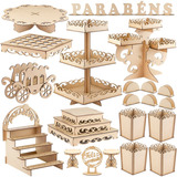 Kit Festa Mesa Provençal Arabesco Em Mdf Decoração Casam