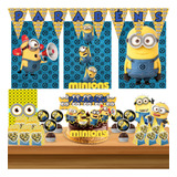 Kit Festa Minions Personalizado só Um Bolinho 50pçs