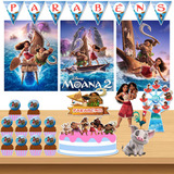 Kit Festa Moana 2 Só Um Bolinho Em Casa 25 Itens Brinde