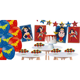 Kit Festa Mulher Maravilha Kids Aniversário Decoração