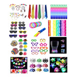 Kit Festa Neon Adereço Brilha Pista Led Balada 50 Convidados