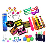 Kit Festa Neon Adereços Brilha Luz Negra Balada barato 3