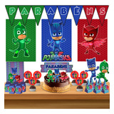Kit Festa Pj Masks só Um Bolinho 50pçs