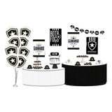Kit Festa Pronta Decoração Botafogo Fogão Futebol 62 Unid