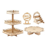 Kit Festa Provençal Cupcake Suporte De Bolo Enfeite Doces