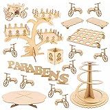 Kit Festa Provençal Decoração De Mesa Mdf 28 Peças Ursinho