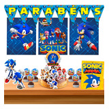 Kit Festa Sonic só Um Bolinho 30pçs