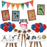 Kit Festa Tema One Piece Aniversário Balão Bexigas Decoração