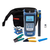Kit Fibra Óptica 9 Pçs Caneta 5km Clivador Fc 6s Power Meter