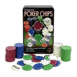 Kit Fichas Jogos Poker Tabuleiro 100