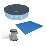 Kit Filtro 1.250 L/h + Capa 305 Estrutural + Forro Bestway