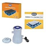 Kit Filtro 2200 L H Capa Forro Para Piscina Premium 3700 L Mor 110v