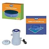 Kit Filtro 2200 L H Capa Forro Para Piscina Splash Fun 3400 L Mor 110v