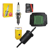 Kit Filtro Ar Comb Vela Ngk Honda Biz 125 11 12 13 14 15 16