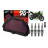 Kit Filtro Ar K&n Vela Ngk Iridium Kawasaki Zx6 Zx6r Zx-6 R