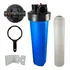 Kit Filtro Big Blue 20'' Chave + Cartucho Regarregável 20bb Cor Corpo Azul Cabeça Preta