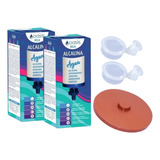 Kit Filtro De Barro 2 Velas Magnésio 2 Boias 1 Tampa Talha