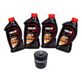Kit Filtro De Óleo Midnight Star 950 4 Lts Yamalube 4t 20w50