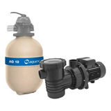 Kit Filtro E Bomba Para Piscina 1 3cv Aquex Até 28 Mil Lts