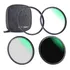 Kit Filtro K&f Concept Uv + Polarizador + Nd1000 Magn - 72mm