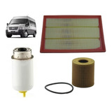 Kit Filtro Óleo Ar Combustível Ford Transit 2 4 Até 2011
