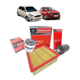 Kit Filtro Óleo Combustível Ar Ford Ka 2014 A 2020 Original