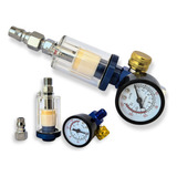 Kit Filtro Regulador Ar Compressor 1 4 C Manometro 180 Psi