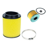 Kit Filtros Ar Óleo Quadriciclo Honda Fourtrax 420 2007 2013