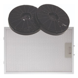 Kit Filtros Coifas Electrolux Ce6vx E Ce9vx Carvão metálico