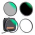 Kit Filtros Magnéticos Uv Polarizador Cpl Nd1000 K&f  77mm